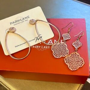 Park Lane Set of Three Earring Bundle - Almond, Moana, Dottie Rose Gold